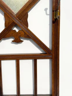 New Pamono Antique Oak Coat Rack, 1890s