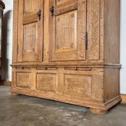 Pamono Antique Oak Cupboard, Germany, 1836><noscript><img width=
