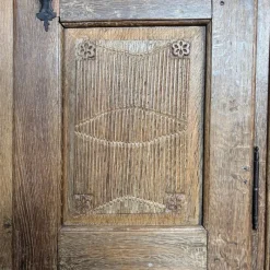 Pamono Antique Oak Cupboard, Germany, 1836><noscript><img width=