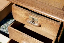 Pamono Antique Oak Desk with Two Workstations, 1890s><noscript><img width=