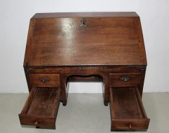 Pamono Antique Oak Secretary Desk><noscript><img width=