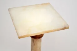 Pamono Antique Onyx and Brass Column, 1910s><noscript><img width=