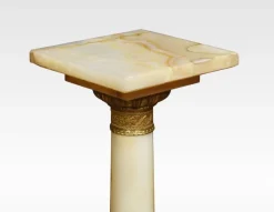 Pamono Antique Onyx Marble Pedestal><noscript><img width=
