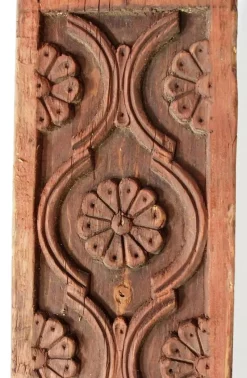 Pamono Antique Orient Hand-Carved Wooden Pillar Column, Swat Valley Pakistan, 1890s><noscript><img width=
