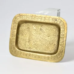 Clearance Pamono Antique Ottoman Brass Tray, 1890s