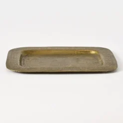 Clearance Pamono Antique Ottoman Brass Tray, 1890s