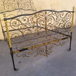 Clearance Pamono Antique Painted Iron Bed