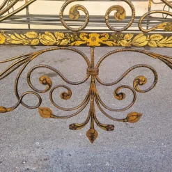 Clearance Pamono Antique Painted Iron Bed