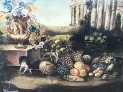 Pamono Antique Paintings, Oil on Canvas, Framed, Set of 2><noscript><img width=