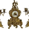 Outlet Pamono Antique Pendulum Table Clock by Japy Freres, 1855, Set of 3