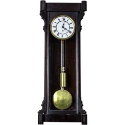 Pamono Antique Pendulum Wall Clock, 1890s> Clocks