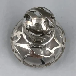 Online Pamono Antique Perfume Bottle in Sterling Silver Overlay, 1900s