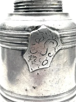 Pamono Antique Pewter Bell Jug, Switzerland, 1890s><noscript><img width=