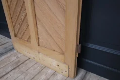 Pamono Antique Pine Door with Glass, 1890s><noscript><img width=