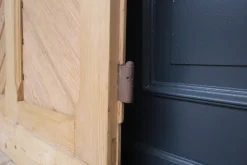Pamono Antique Pine Door with Glass, 1890s><noscript><img width=