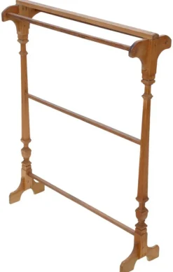 Pamono Antique Pine Towel Rail Stand, 1900s> Racks, Hooks & Valets