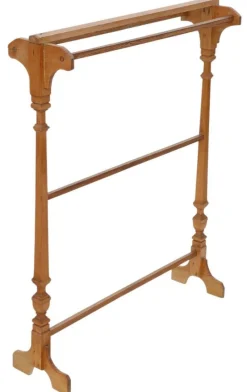 Pamono Antique Pine Towel Rail Stand, 1900s> Racks, Hooks & Valets