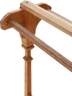 Pamono Antique Pine Towel Rail Stand, 1900s><noscript><img width=