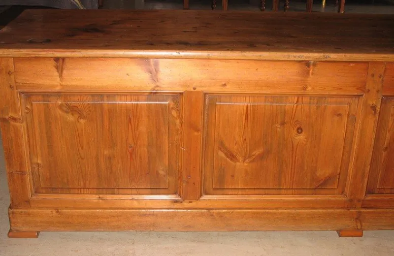 Pamono Antique Pinewood Store Counter