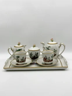 Pamono Antique Porcelain Coffee Service by Ginori, S.C.Ginori for Richard Ginori, Set of 8><noscript><img width=