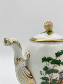 Pamono Antique Porcelain Coffee Service by Ginori, S.C.Ginori for Richard Ginori, Set of 8><noscript><img width=