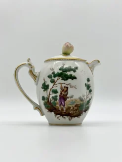 Pamono Antique Porcelain Coffee Service by Ginori, S.C.Ginori for Richard Ginori, Set of 8><noscript><img width=