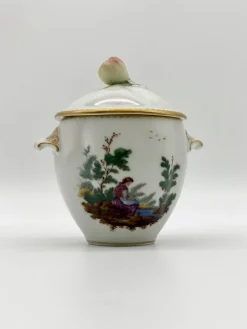 Pamono Antique Porcelain Coffee Service by Ginori, S.C.Ginori for Richard Ginori, Set of 8><noscript><img width=