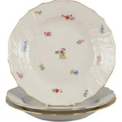 Online Pamono Antique Porcelain Luncheon Plates from Meissen, 1890s, Set of 3