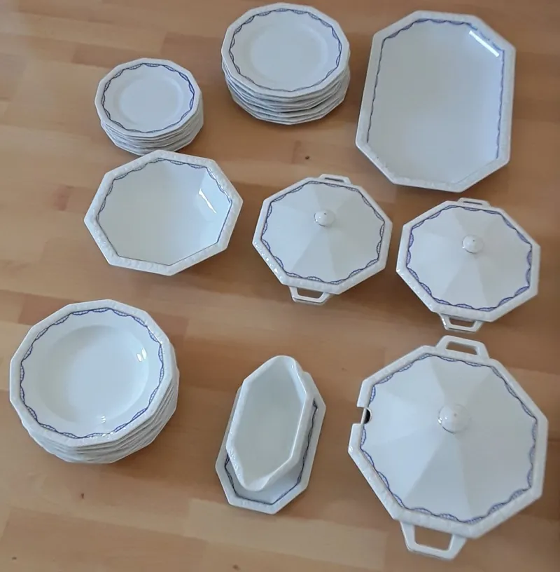 Outlet Pamono Antique Porcelain Maria Series Dining Service for 9 People from Rosenthal, 1929, Set of 33