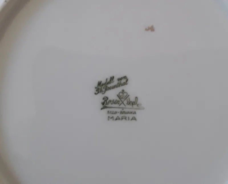 Outlet Pamono Antique Porcelain Maria Series Dining Service for 9 People from Rosenthal, 1929, Set of 33