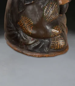 New Pamono Antique Pottery Nodding Figure, 1850