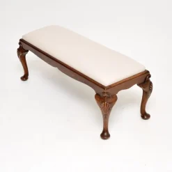 Pamono Antique Queen Anne Style Bench, 1900><noscript><img width=
