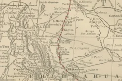 Outlet Pamono Antique Railroad Map of Mexico, 1888