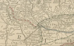 Pamono Antique Railroad Map of Quebec, 1888><noscript><img width=