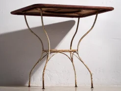 Online Pamono Antique Red Garden Table, 1920s