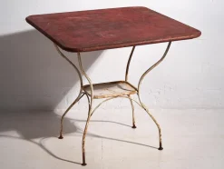Online Pamono Antique Red Garden Table, 1920s