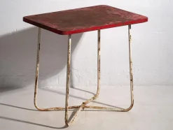 Pamono Antique Red Garden Table, 1920s><noscript><img width=