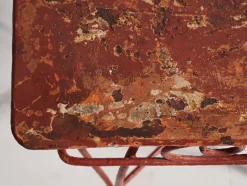 Clearance Pamono Antique Red Garden Table, 1920s