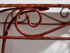 Clearance Pamono Antique Red Garden Table, 1920s