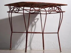 Sale Pamono Antique Red Terrace Table, 1920s