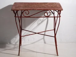 Sale Pamono Antique Red Terrace Table, 1920s