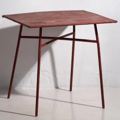 New Pamono Antique Red Terrace Table, 1920s