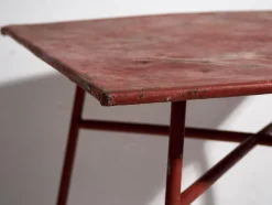 New Pamono Antique Red Terrace Table, 1920s