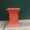 Pamono Antique Red Wooden Stand> Pedestals And Columns