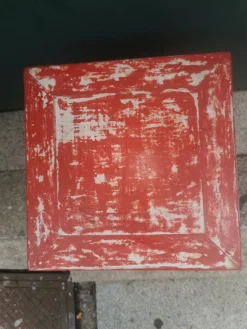 Pamono Antique Red Wooden Stand><noscript><img width=