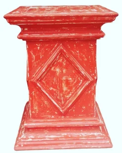 Pamono Antique Red Wooden Stand><noscript><img width=