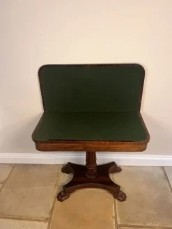Discount Pamono Antique Regency Rosewood Card Table, 1830