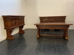 Online Pamono Antique Renaissance Living Room Set, Set of 3