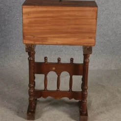 Pamono Antique Renaissance Style Cabinet Secretary in Oak and Walnut, Spain, 19th Century><noscript><img width=