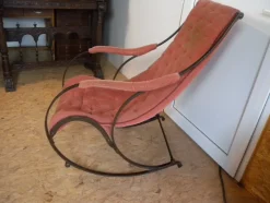 Pamono Antique Rocking Chair by Peter Cooper for R.W. Winfield, 1880s><noscript><img width=